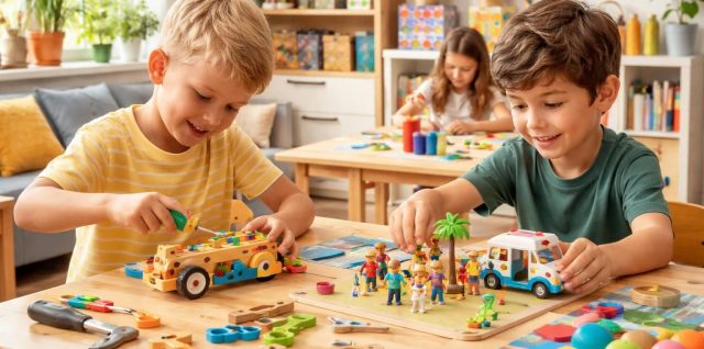 découvrez une sélection de loisirs créatifs pour enfants incluant bricolage, playmobil et kits créatifs janod pour des activités amusantes et éducatives.